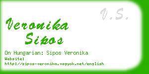 veronika sipos business card